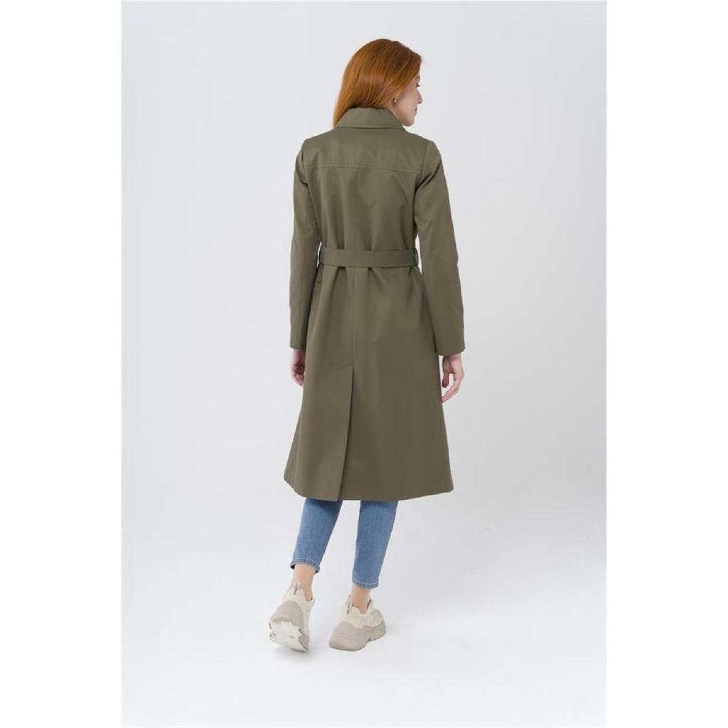 Водоотталкивающий плащ с воротником рубашки и молнией K. Верблюд 6430