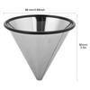 Metal Base Stainless Steel Coffee Filter Stainless Steel Coffee Mesh Strainer  Single Cup Brewing