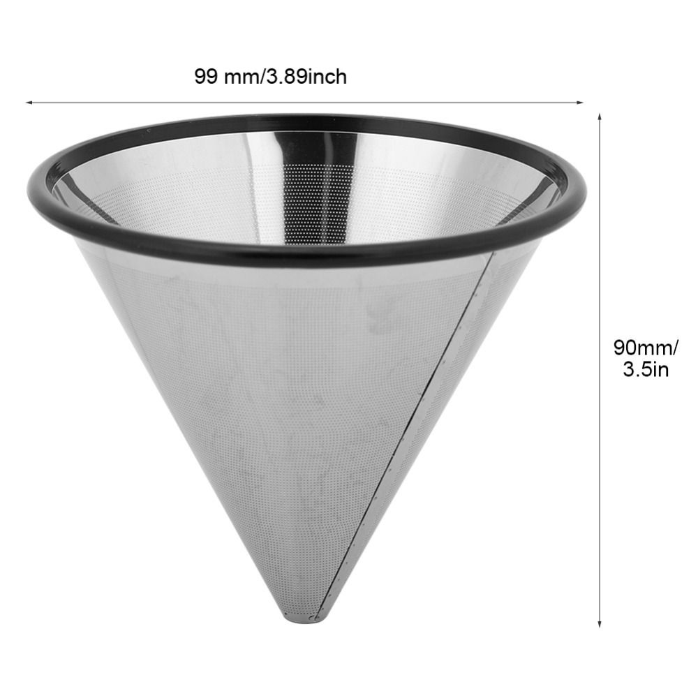 Metal Base Stainless Steel Coffee Filter Stainless Steel Coffee Mesh Strainer Single Cup Brewing