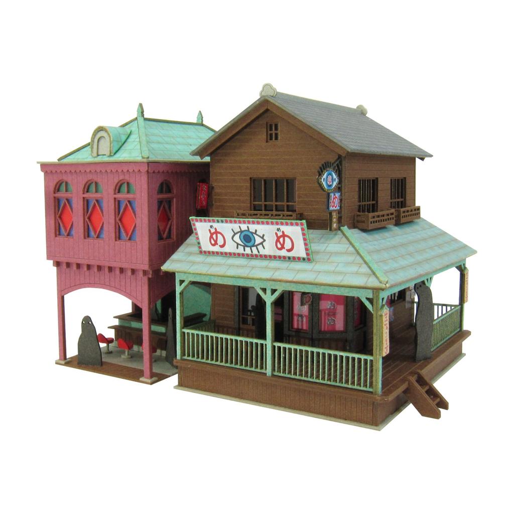 STUDIO GHIBLI Гигантские кресла-мешки Sankei Miniatuart Kit Studio Ghibli Series Унесенные призраками Таинственный масштаб Бумажная поделка Город-2 1/150 MK07-05