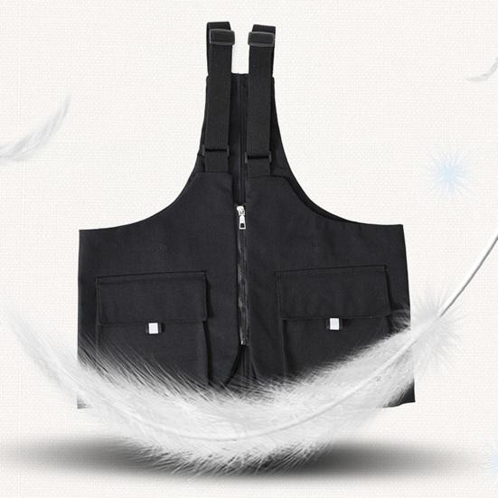 Летняя повседневная сумка-жилет с регулируемыми лямками, однотонный жилет, сумка с карманами и карманами на молнии, уличный рюкзак на плечо