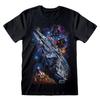 STAR WARS Unisex Adult Galaxy Ship Poster T-Shirt