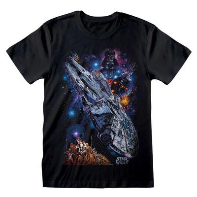 STAR WARS Унисекс футболка с постером космического корабля