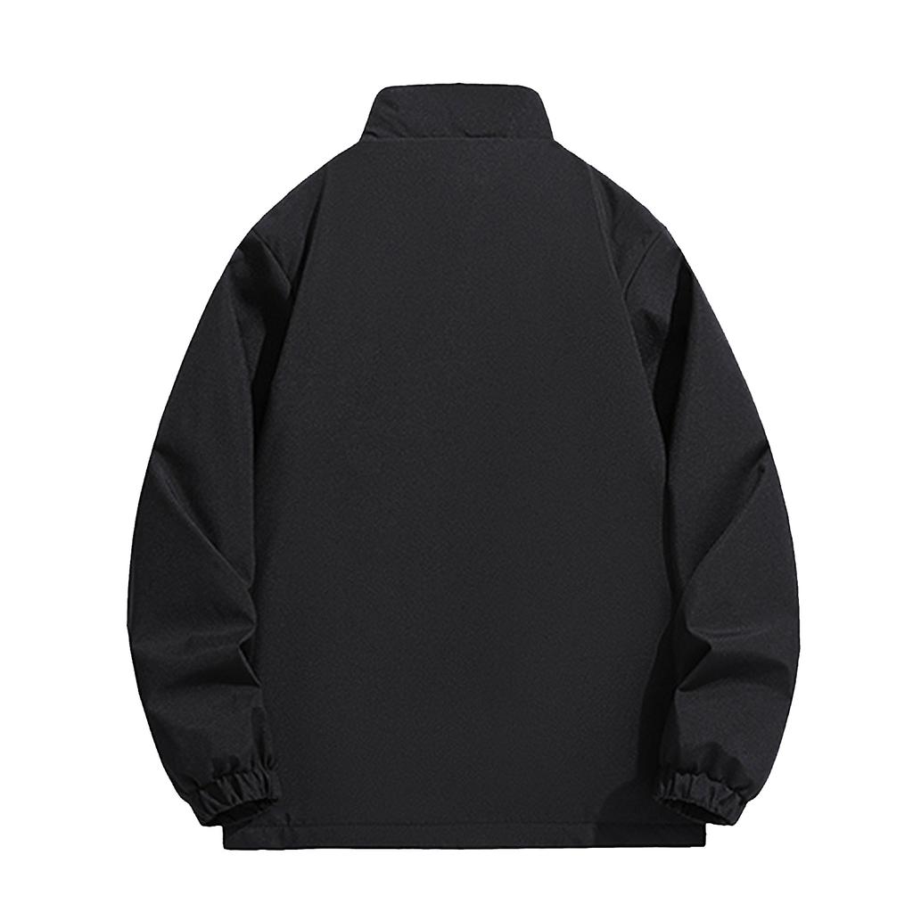 Мужская повседневная однотонная куртка с длинными рукавами, ветрозащитная, водонепроницаемая и снегозащитная, мужское водонепроницаемое пальто с толстой теплой подкладкой из флиса