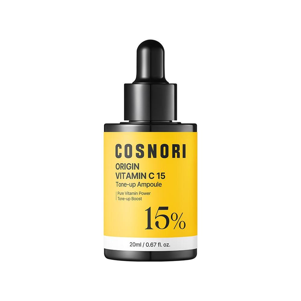 COSNORI Origin Vitamin C 15 Tone Up Ampoule Brightening Glow 20ml Radiance Facial Serum