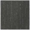 Striped Light Green Carpet Tile 50 x 50 cm 4 pcs