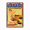 Classics Vintage Beautiful Girl Metal Plaque Retro Tin Sign Garage Iron Painting Bar Club Art Home Wall Decor Poster 20x30cm