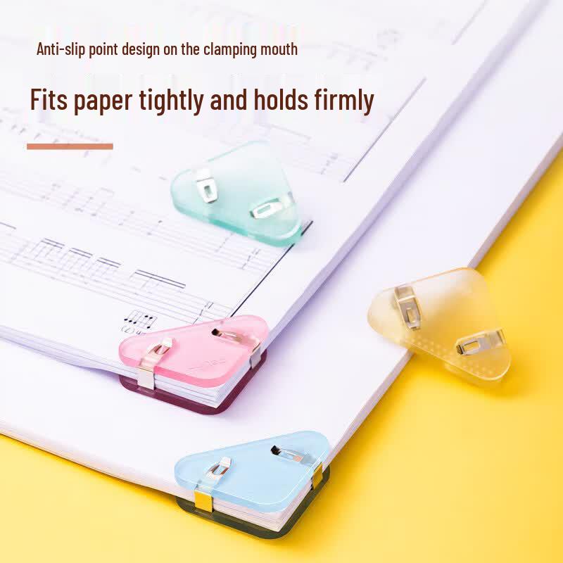 Deli TP530 Assorted Semi-Transparent Triangle Clips