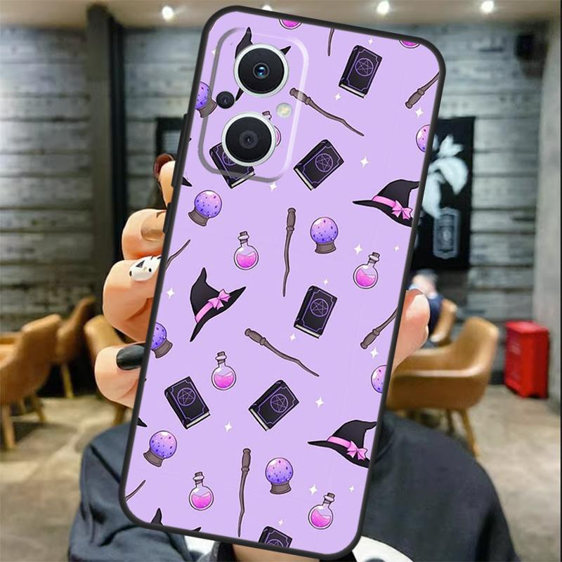 Пастельно-готический ведьминский чехол для OPPO Reno 11 11F 13 12 F 8T 7 8 10 Pro OPPO Find X8 X6 Pro X3 X5 Lite Чехол Coque
