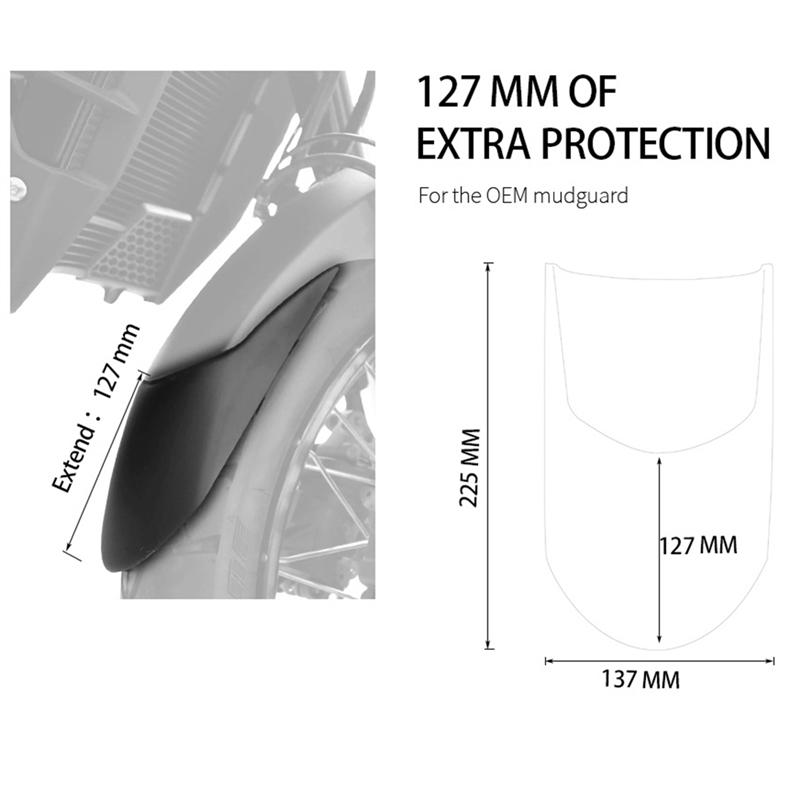 Motorcycle Mudguard Mudguard Front Fender Mudguard Extender Extension For Honda VFR 1200 X VFR1200X Crosstourer 2012-2015-