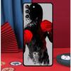 Strong Boxing Gloves Phone Case For Samsung Galaxy S24 Ultra S9 S10 S20 FE S21 S22 S23 Plus S25 Ultra Back Cover