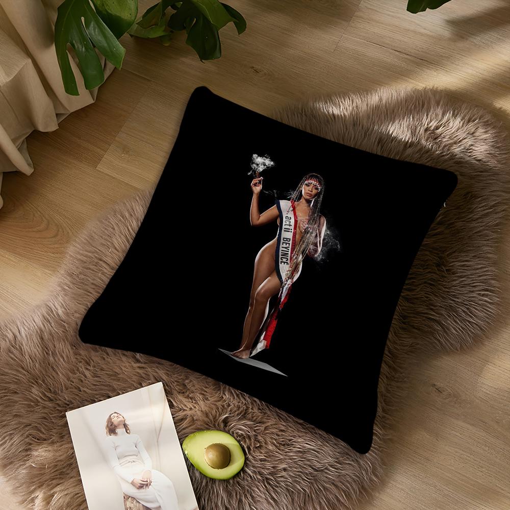 B-Beyonce Singer Cowboy Carter Pillow Case Living Room Home Sofa Office Shop Cover Printing Comfort Decoration Nordic Simplicity