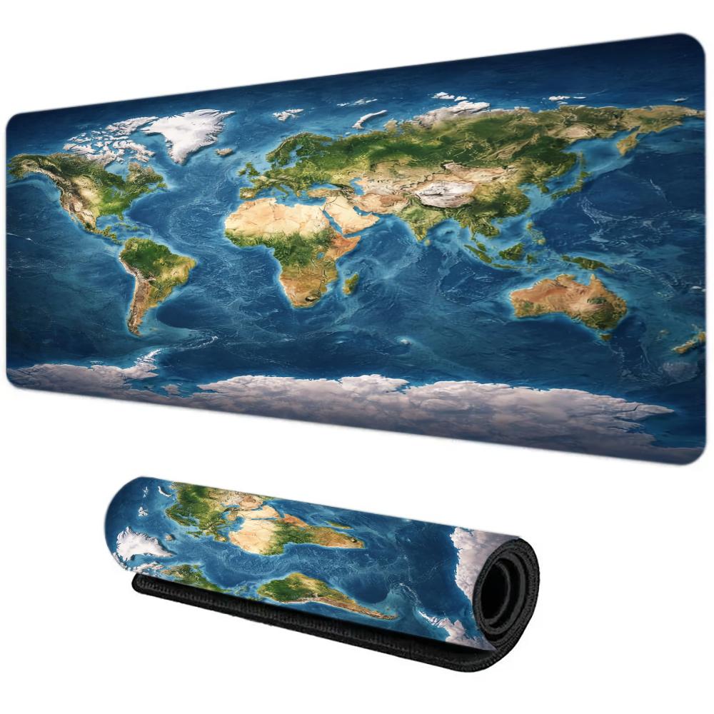 Green Earth Distribution Mouse Pad Large Rubber Antislip Pc Desk Accessories Mousepad For Offices And Gamer Keyboard Decor Mat