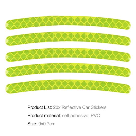 Car Accessories Wheel Sticker Reflective Stripe Waterproof Car Accessories Wheel Hub Sticker Driving Tape