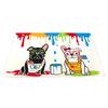 [R6770] - Multicolored 'Bulldog' Placemat - 43x28 ​​cm (paint)