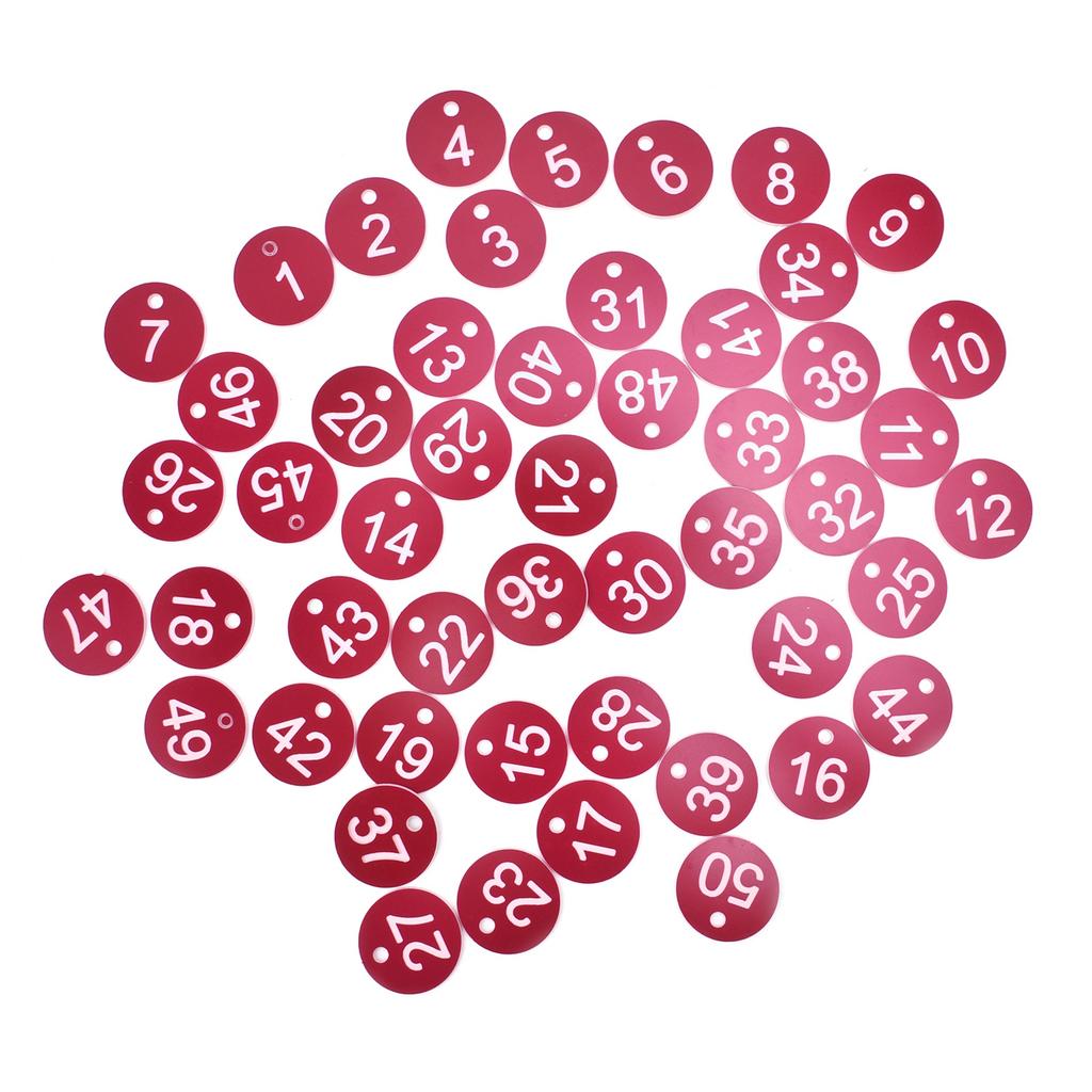 50 шт. пронумерованная этикетка пронумерованная бирка для фермы скотоводство пчеловодство разведение принадлежности 1-50 красный