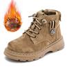 Autumn Winter Kids Boots Boys' Boots Children Sneakers Plush Warm Kids Snow Boot Leather School Shoes