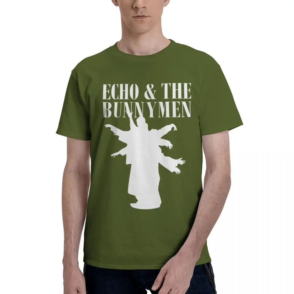 ECHO AND THE BUNNYMEN 100% Cotton Casual Breathable Confortable Man Men's Clothing Deals T Shirt Men