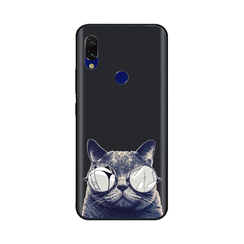 Для Xiaomi Redmi 7 Чехол Redmi7 Черный Силиконовый Бампер Мягкий ТПУ Чехол для Телефона Обложка Для Xiaomi Redmi Note 7 Pro Note7 Чехол Funda Coque