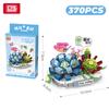 LOZ 3D Букет Суккулентное Растение Кактус Строительный Блок Цветок Игрушка Домашний Декор Растительные Кирпичики Роза Сборка Кирпичики Игрушки Дети