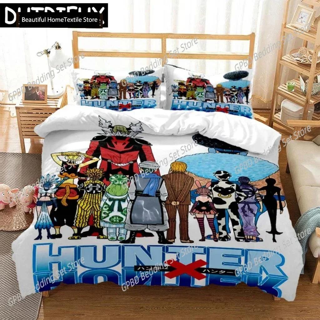 Luxury New 3D Print HUNTER×HUNTER Digital Print Polyester Bedding Sets Boys Covers Duvet Cover Set For Teens Bedding Set