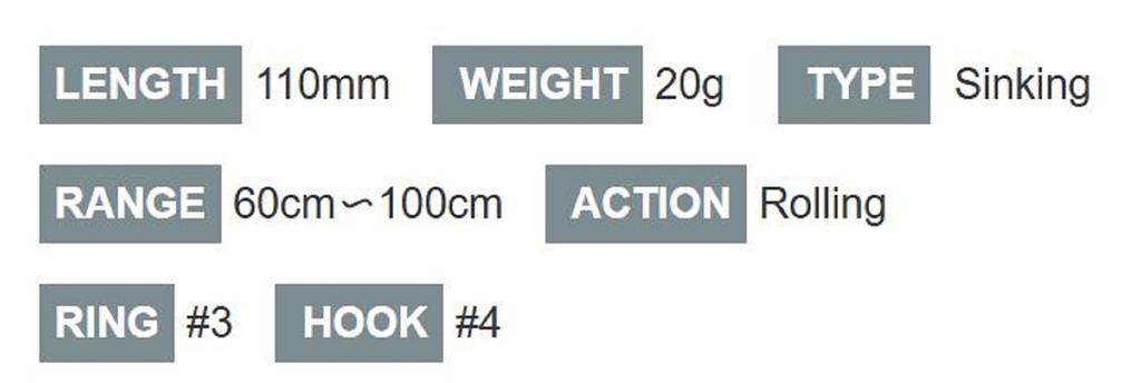 Sale Ima Kosuke 110S Sinking Lure X4634 (6291)