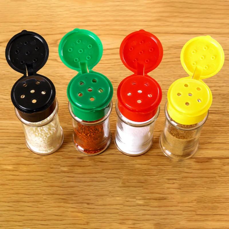 Банки для специй, переносные бутылки-шейкеры для приправ, пластиковые солонки и перечницы, контейнеры для приправ для барбекю, кухонные гаджеты
