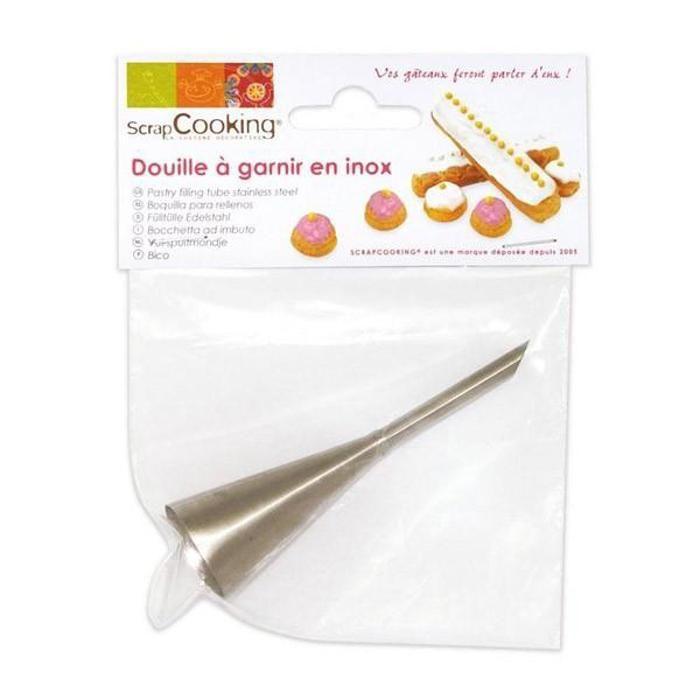 Piping Nozzle - Scrapcooking - Stainless Steel - Ø0.5 Cm - Cylindrical - Easy Maintenance