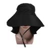Женская летняя шляпа от солнца с широкими полями, защитой шеи и солнцезащитным козырьком, однотонная шляпа рыбака, женские козырьки