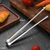 1Pcs 304 Stainless Steel Grill Tongs 7/9/12Inch BBQ Steak Clip New Food Clip  Cooking Utensils