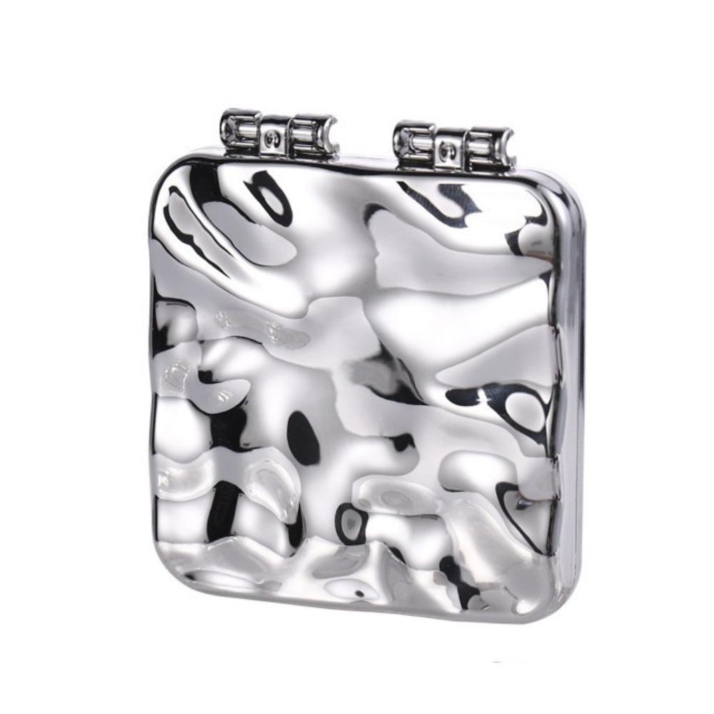 Square Portable Hand Mirrors Double-sided Compact Pocket Mirror  Outdoor