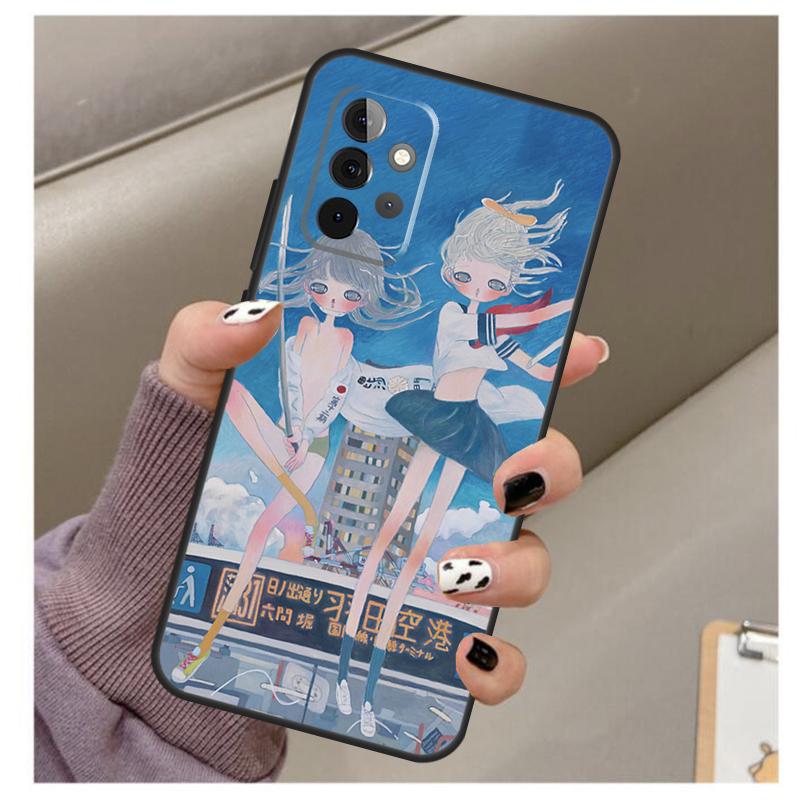 Мультяшный Эстетичный Чехол Aya Takano для Samsung Galaxy A32 A52 A12 A22 A16 A26 A36 A56 A06 A55 A35 A15 A54 A34 A14 A13 A53