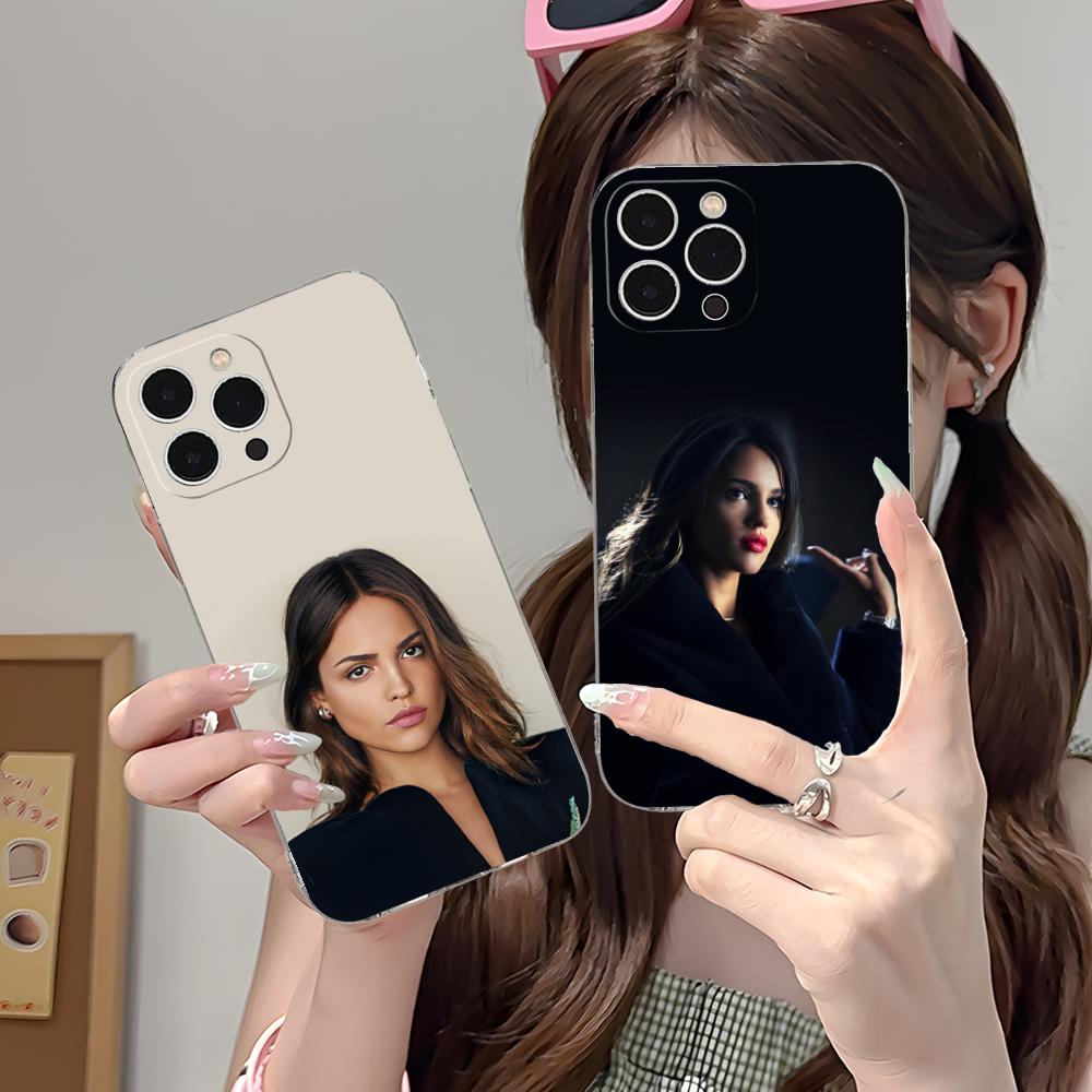 Модный прозрачный чехол из ТПУ Eiza Gonzalez для iPhone 17 16 15 14 13 12 11 X XR XS Air Pro Max Plus Mini Цветной чехол