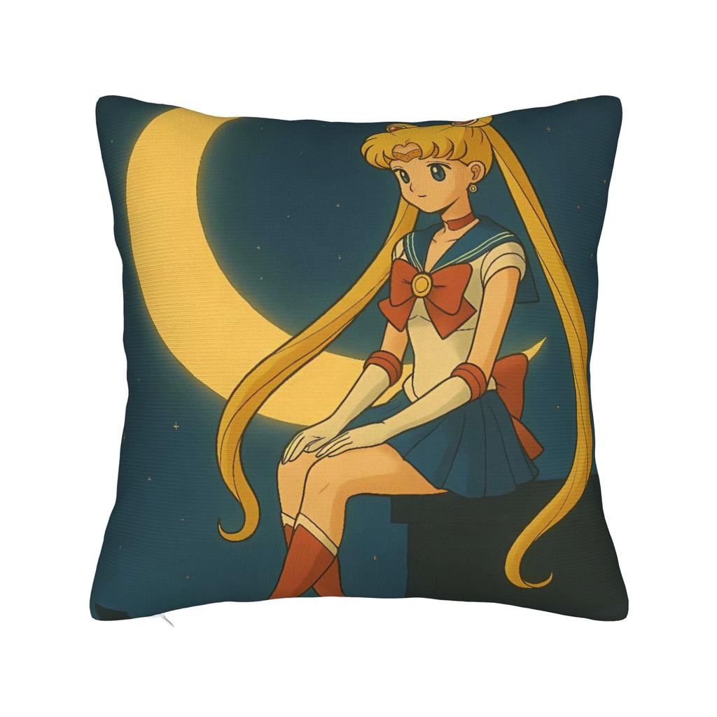 Sailor Moon Pillowcases Kawaii Pillow Case For Living Room Chair Custom Pillow Cover