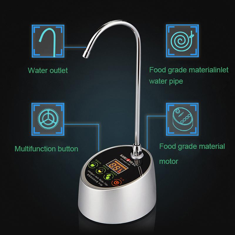 12 В настольный диспенсер для воды, электрический насос для питьевой воды, домашний интеллектуальный насос для бутилированной воды, вращающийся электрический насос для прессования воды