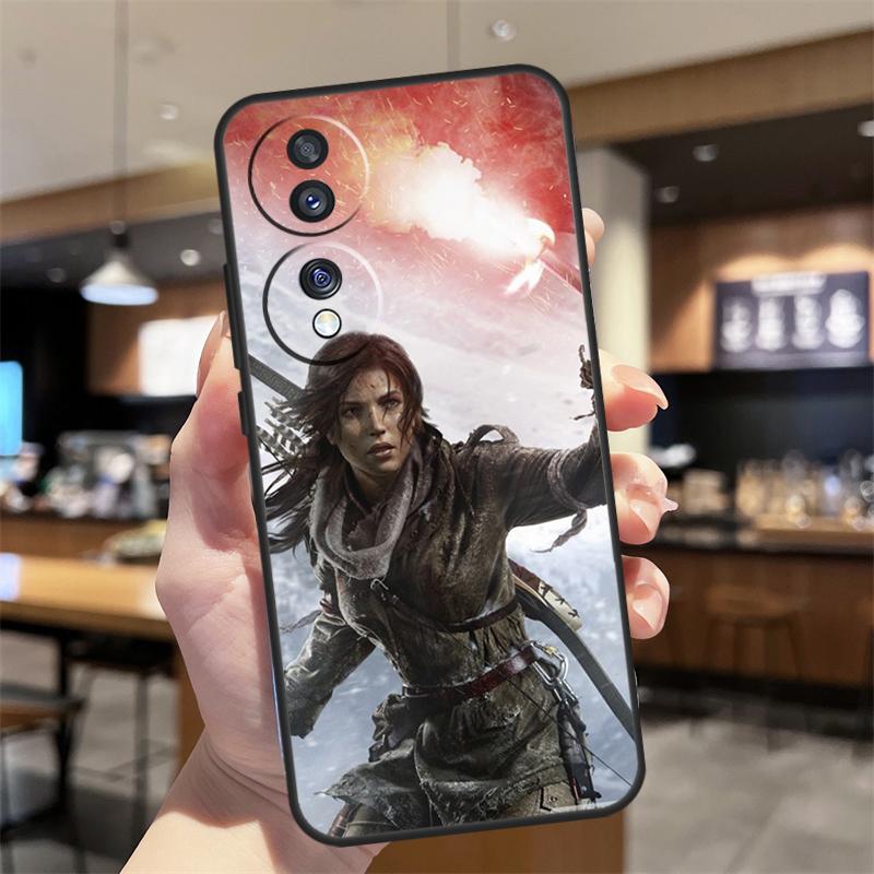 Чехол Lara Croft Tomb Raider для Honor Magic 7 5 6 8 Lite Honor 400 200 Pro 50 70 90 X8c X9a X9b X9c X9d Win RT