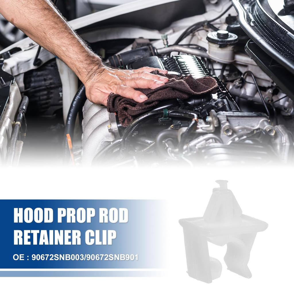 ACROPIX Держатель стойки капота Зажим для капота для Honda Civic 4-дверный 2006-2016 Honda Civic 2-дверный 2006-2015 № 90672SNB003/90672SNB901-5 Штук