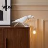 Decorative Bird Figurine Lamp Crow Table Lamp, Gothic Raven Night Light, Halloween Black Niche Home Decor Gifts Dark Academia for Desktop Bedroom
