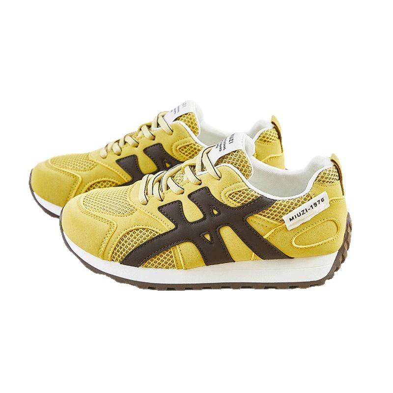 Chunky Mesh Sneakers For Women Versatile Student Casual Shoes Retro Trainers Soft Bottom Footwear