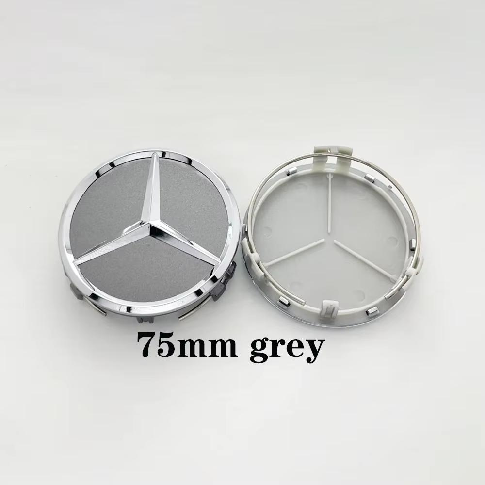 For Benz a24Pcs 75MM Car Wheel Center Hub Caps AMG Wreath for Mercedes Benz GLE GLK SLK CLA CLK W203 W204 W205 W209 W210 W211 W212