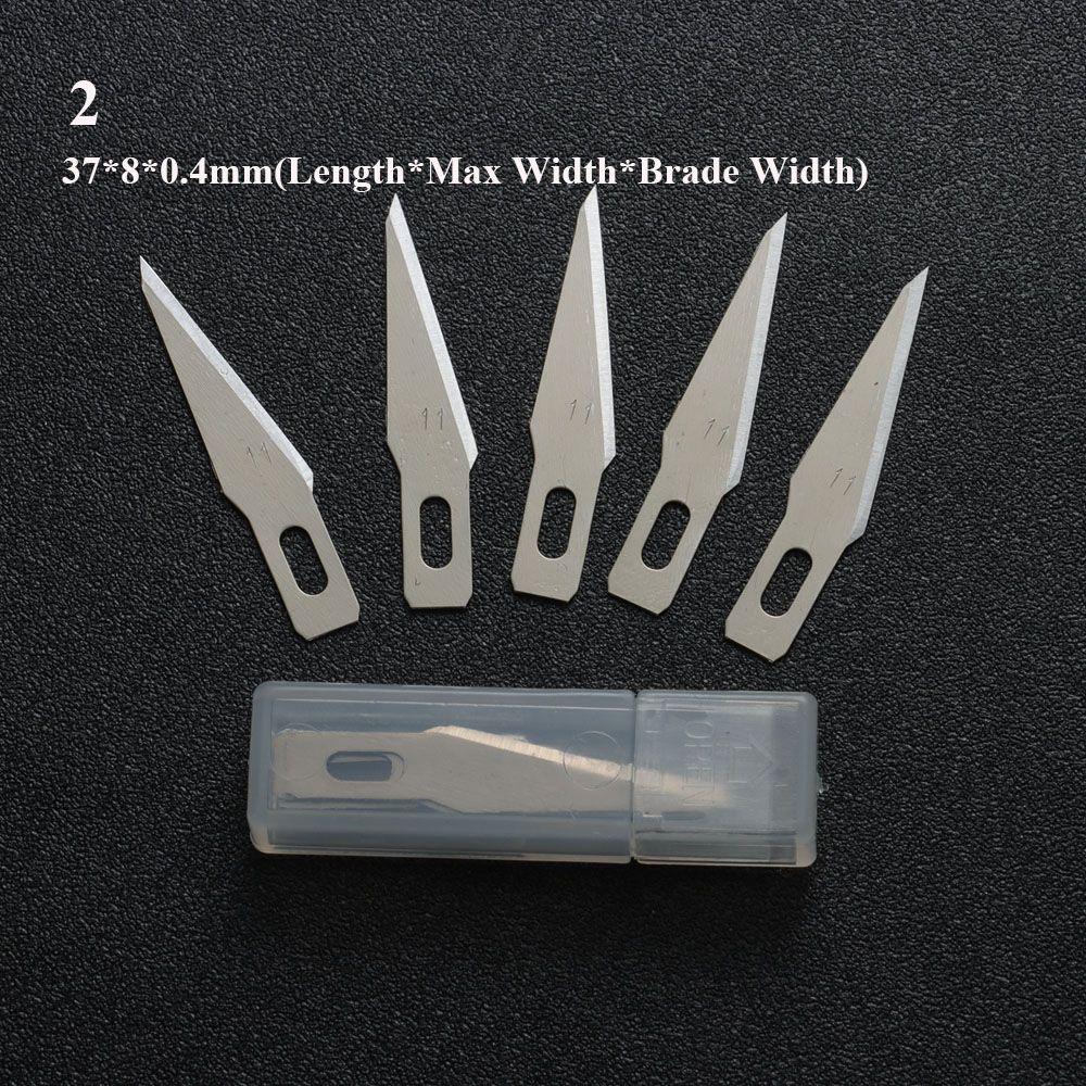 10 шт./компл. металлические ручные инструменты, гравировальные ножи, скальпель, детали ножа для ремонта печатных плат, 10 шт., лезвия, резак