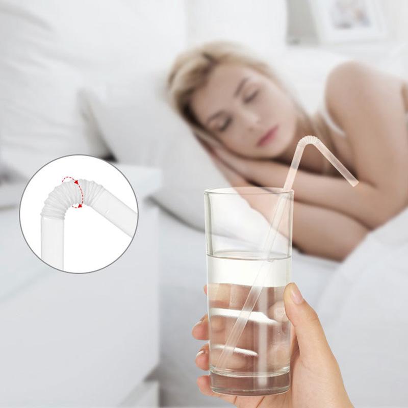 100 шт./пакет одноразовые трубочки стакан для воды пластиковые индивидуально упакованные принадлежности для вечеринок кухонные принадлежности