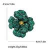 Fashion Heavy Industry Zircon Camellia Brooch Rhinestone Pin Women'S Dress Suit Accessories Corsage Matching