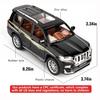 Модель автомобиля Toyota Prado в масштабе 1/24, игрушечный автомобиль из цинкового сплава со звуком и светом для детей, подарок для мальчиков и девочек