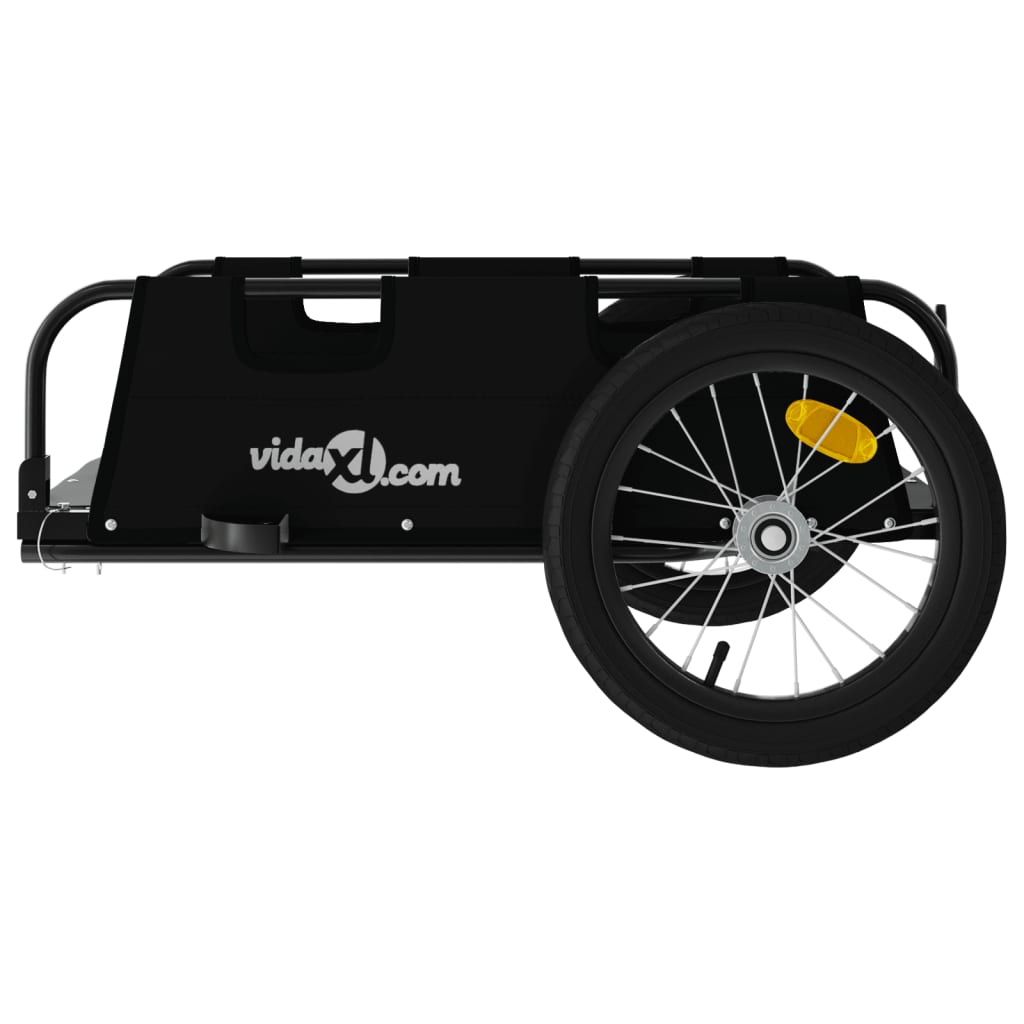Bicycle Trailer Black Oxford Fabric and Iron
