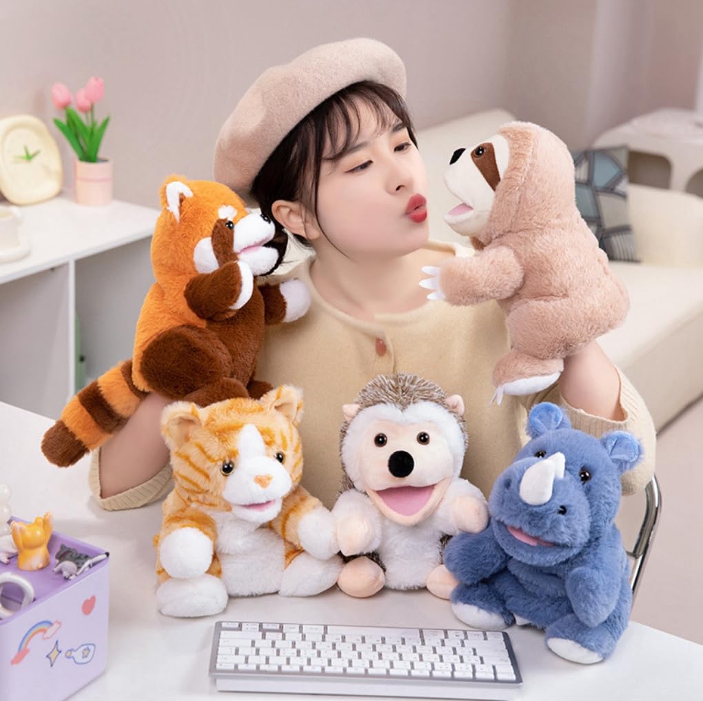 Muppet Puppet Hand Puppet Finger Puppet Ventriloquist Doll Moving Mouth Bear Bear