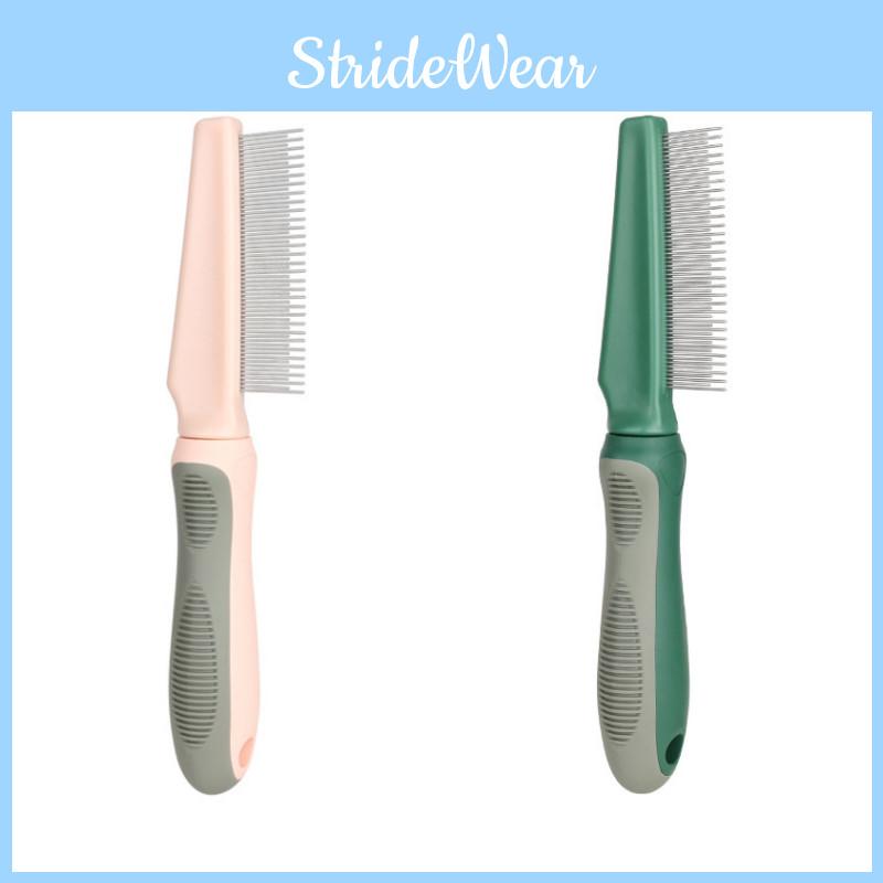 Расческа для груминга питомцев для кошек и собак Пластик и металл Оливково-зеленый Дымчато-голубой Персиковый цвета 61 зуб для длинной и короткой шерсти