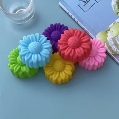 5 см Маленькая форма для торта «Ромашка», чашка для кекса, термостойкая антипригарная силиконовая форма для мыла, шоколада, мини-формы для мыла и свечей