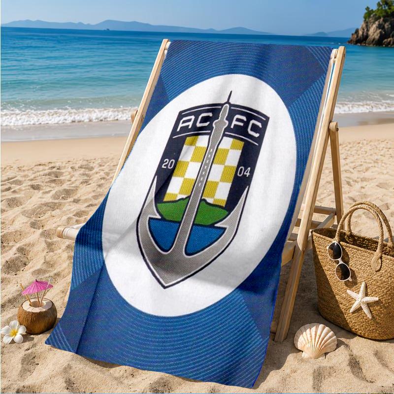 Auck-land Football Club Printed Microfiber Beach Towel, Soft And Absorbent, Quick-Dry, Ideal for Summer Travel, Beach Essential, Swimming Pool