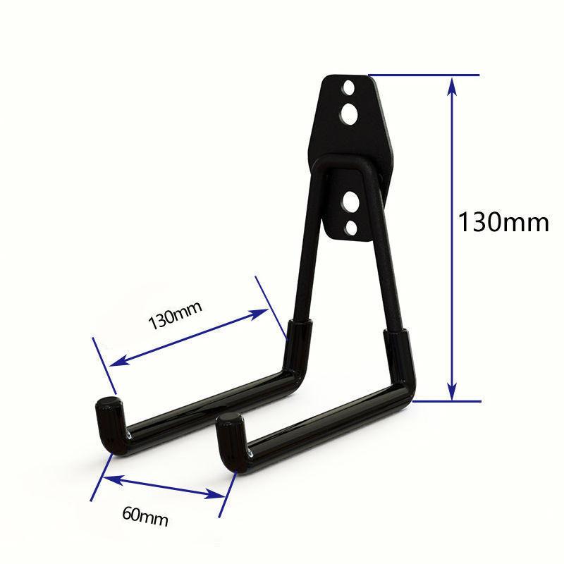 Сверхпрочный металлический крючок для гаража, настенное крепление, крючки для вешалок для велосипедов, настенное крепление, противоскользящий крючок для хранения лестниц, садовых инструментов